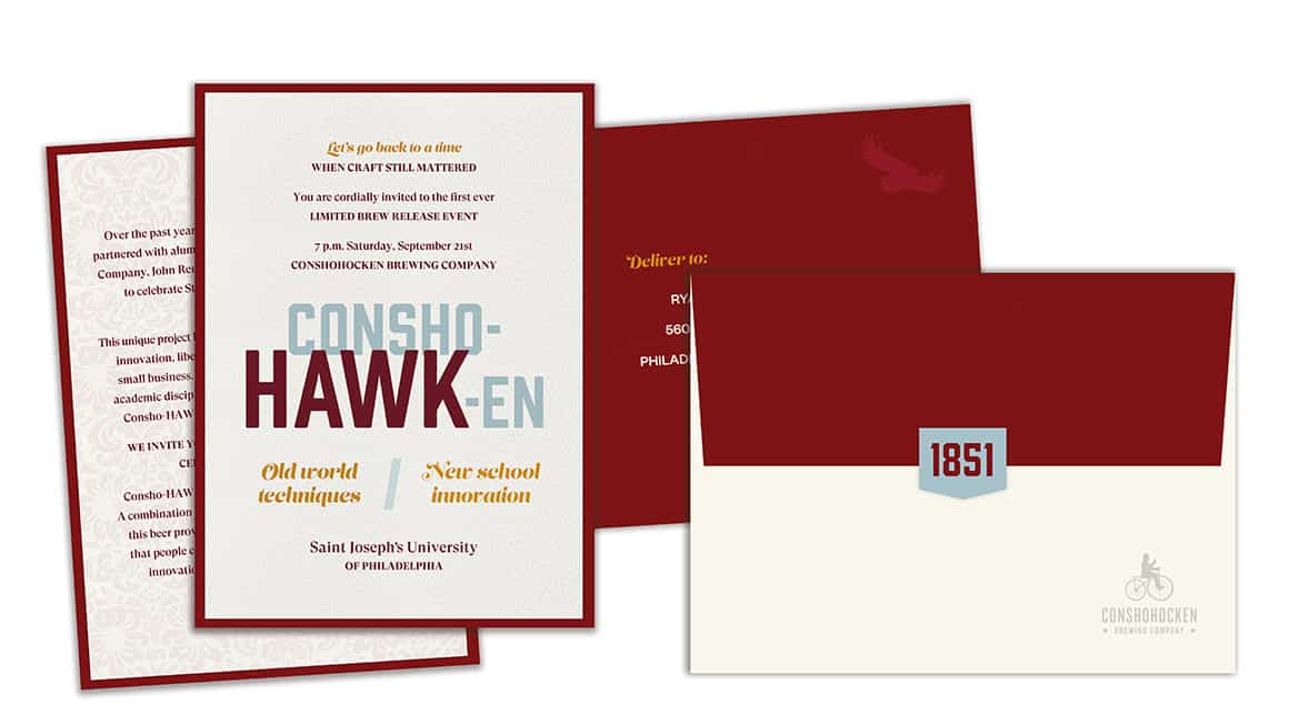 SJU invitation design