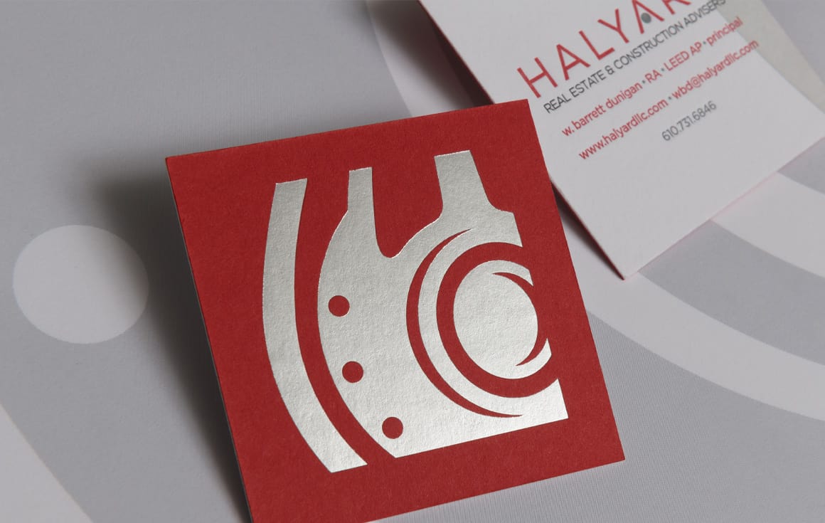 Halyard business card design