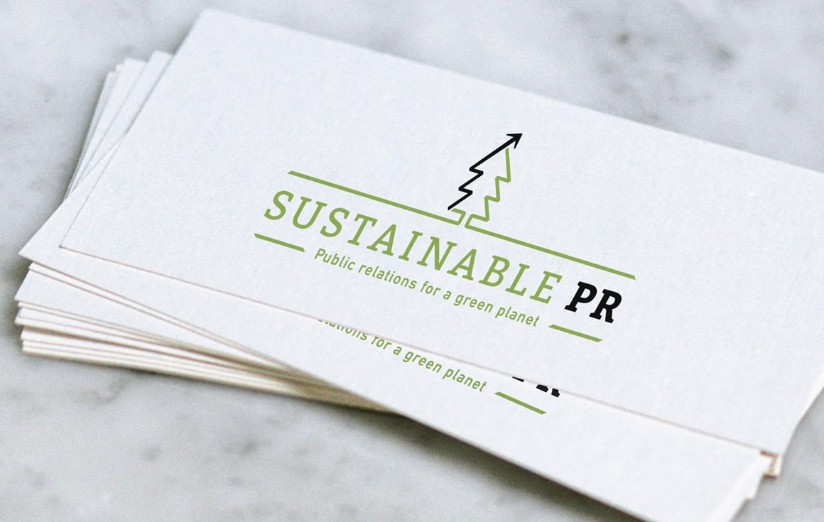 Sustainable PR business card