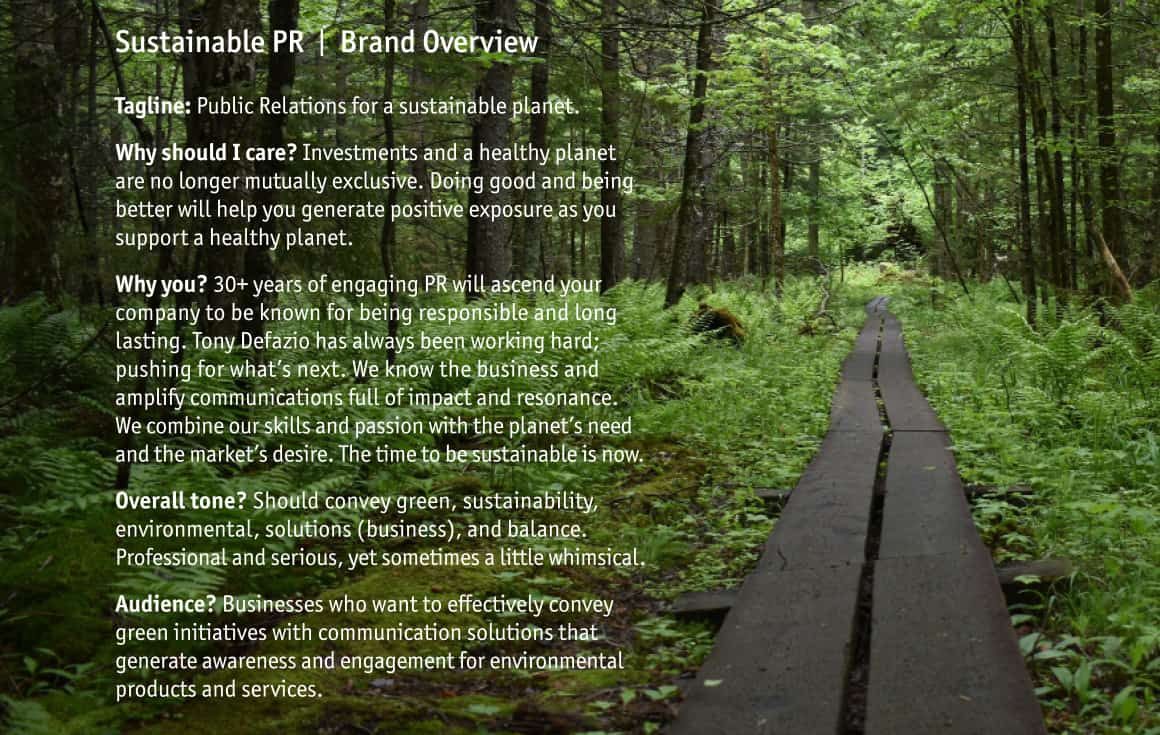 Sustainable PR Brand Overview